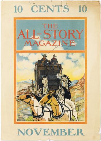 VARIOUS ARTISTS. [LITERARY MAGAZINES.] Two posters. Each approximately 20x14 inches, 50x35 cm.